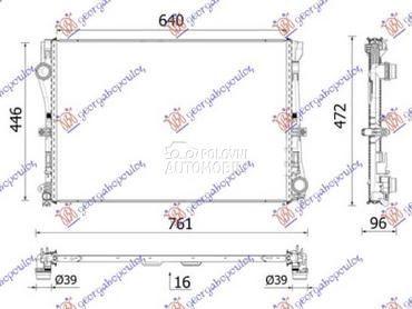 HLADNJAK MOTORA 1.5/2.0... za Mercedes Benz C Klasa od 2018. do 2021. god.