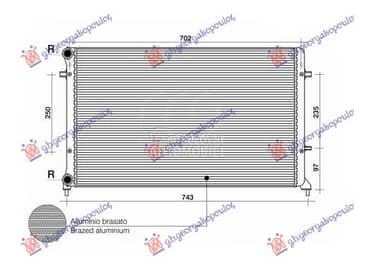 HLADNJAK MOTORA... za Volkswagen Touran od 2007. do 2010. god.