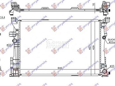 HLADNJAK MOTORA BENZIN/DIZEL za Mercedes Benz GLA Klasa od 2014. do 2017. god.