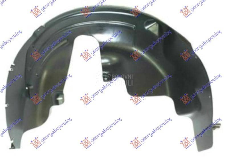 ZADNJE POTKRILO PLASTICNO Levo