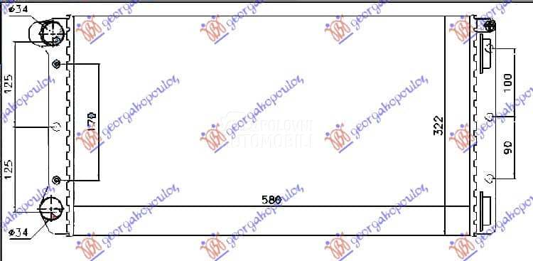HLADNJAK MOTORA 1.9 JTD (58...
