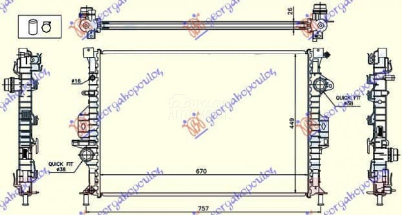 (NEMA) HLADNJAK MOTORA ZA...