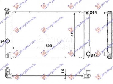 HLADNJAK MOTORA 1.8 HIBRID ... za Toyota Prius od 2009. do 2012. god.