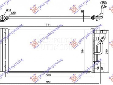 HLADNJAK KLIME 1.0-1.4... za Hyundai i30 od 2017. do 2020. god.