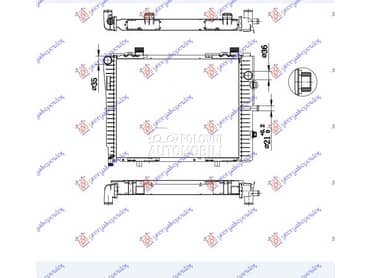 HLADNJAK MOTORA 2.0/2.3... za Mercedes Benz CLK Klasa od 1997. do 2002. god.