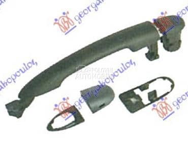 KVAKA VRATA SPOLJASNJA CRNA za Renault Megane od 2003. do 2006. god.