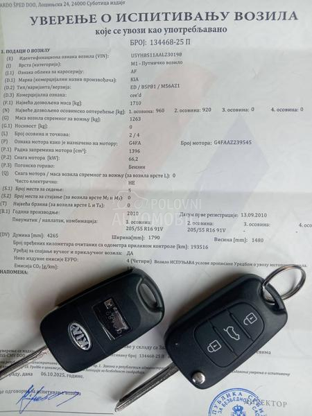 Kia cee`d 1.4 O D L I C N A