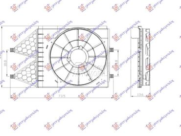NOSAC VENTILATORA... za Seat Ibiza od 2015. do 2017. god.