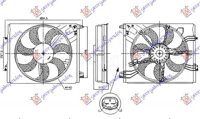 (NEMA) VENTILATOR KOMPLET...
