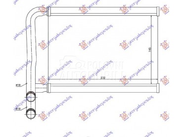 GREJAC KABINE (145x232) za Hyundai Accent od 2006. do 2011. god.