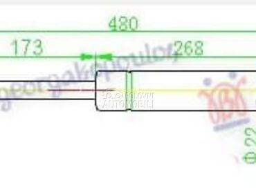 (NEMA) AMORTIZER GEPEK... za Fiat Punto od 1995. do 1999. god.