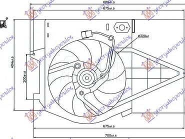NEMA- VENTILATOR KOMPLET - za Peugeot Expert od 1995. do 2003. god.
