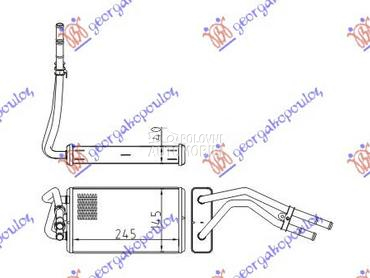GREJAC KABINE (245x152) za Ford Transit Connect od 1995. do 2000. god.