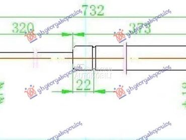 (NEMA) AMORTIZER HAUBE (- n... za Volkswagen Passat B6 od 2005. do 2011. god.