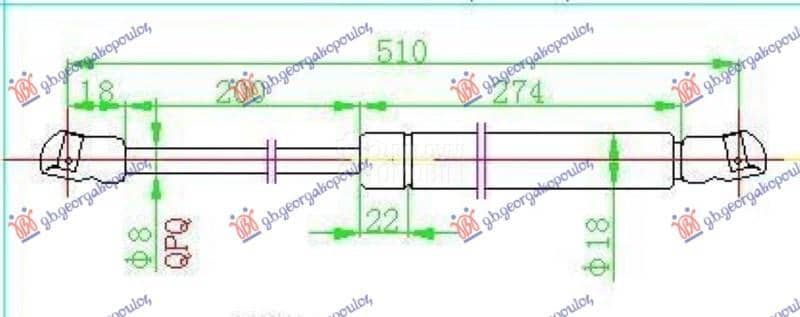 AMORTIZER GEPEK VRATA...