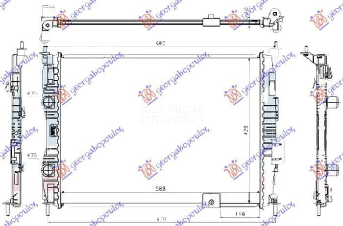 (NEMA) HLADNJAK MOTORA 1.6...