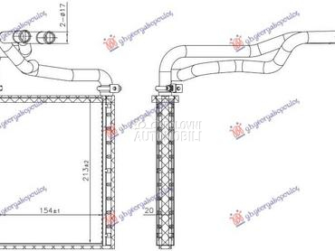 GREJAC KABINE (154x213x20) za Toyota Corolla od 2002. do 2006. god.