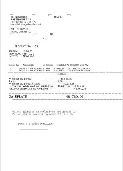 Matador 265/35 R18 Letnja