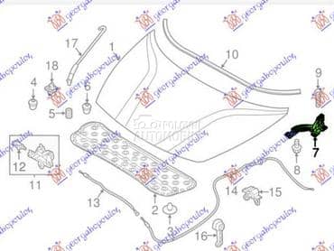 NEMA- MAKAZE HAUBE Levo za Kia Rio za 2020. god.