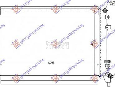HLADNJAK MOTORA DODATNI... za Volkswagen Touran od 2010. do 2015. god.