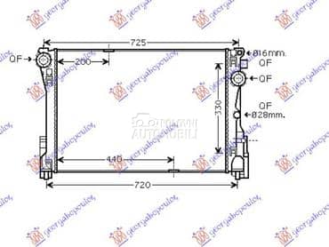 HLADNJAK MOTORA... za Mercedes Benz C Klasa od 2007. do 2011. god.