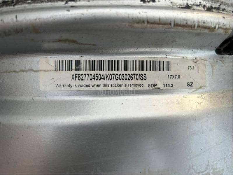 Aluminijumske felne Renault OZ ALU FELNE 17" 5 x 114.3