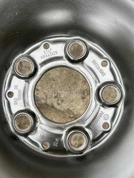 Čelične felne Mercedes Celicne 15 15" 5 x 112