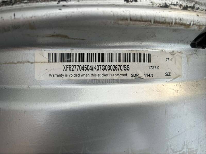 Aluminijumske felne JAPANCI OZ ALU 17ice 17" 5 x 114.3