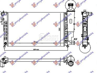 (NEMA) HLADNJAK MOTORA... za Citroen Saxo od 1996. do 1999. god.