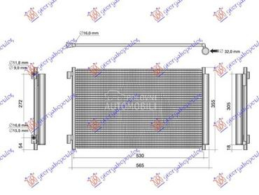 (NEMA) HLADNJAK KLIME... za Fiat Panda za 2012. god.