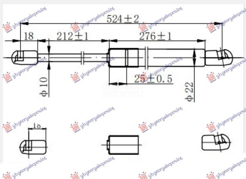 AMORTIZER GEPEK VRATA...
