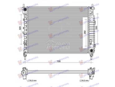HLADNJAK MOTORA 2.2 TDCi... za Chevrolet Captiva od 2007. do 2012. god.