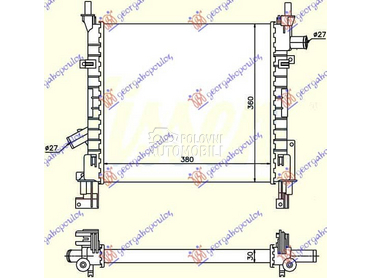 HLADNJAK MOTORA BENZIN... za Ford Ka od 1997. do 2008. god.
