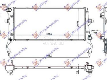 HLADNJAK MOTORA 1.6 CRDi DIZEL za Hyundai i30 od 2017. do 2020. god.