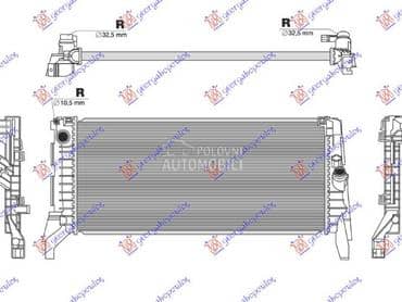 HLADNJAK MOTORA 1.5/2.0 DIZEL za MINI Countryman od 2016. do 2021. god.