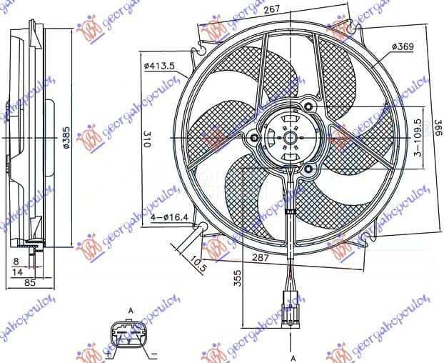 VENTILATOR KOMPLET (BENZIN-...