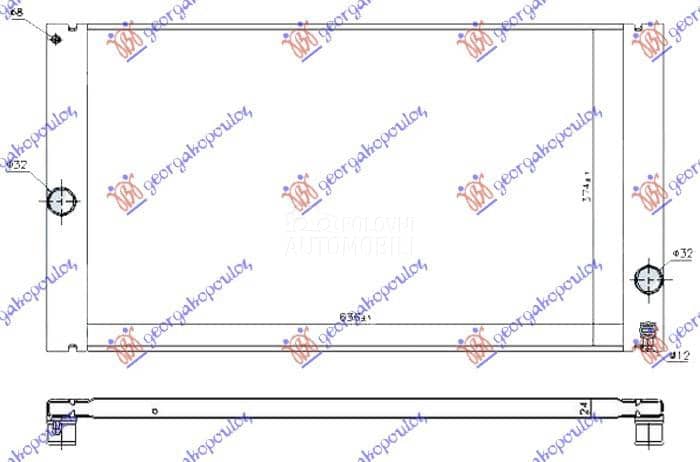 HLADNJAK MOTORA 2.4/2.5...