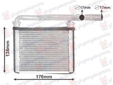 GREJAC KABINE BENZIN/DIZEL za Mazda MPV od 2003. do 2006. god.