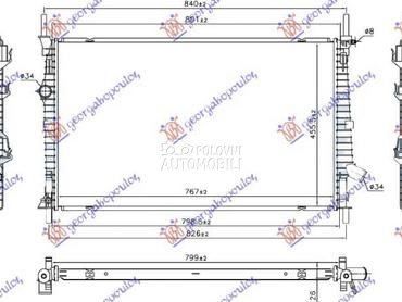 HLADNJAK MOTORA 2.0 TDCi... za Ford Transit Connect od 2013. do 2019. god.
