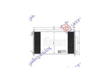HLADNJAK KLIME 2.0/2.4... za Honda Accord od 2003. do 2008. god.