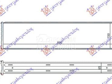 HLADNJAK INTERKULERA 2.5... za Volvo V70 od 2007. do 2013. god.