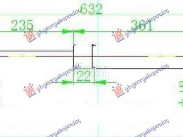 AMORTIZER GEPEK VRATA 490... za Citroen C8 od 2002. do 2014. god.