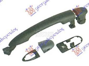 KVAKA VRATA SPOLJASNJA CRNA za Renault Megane od 2002. do 2005. god.