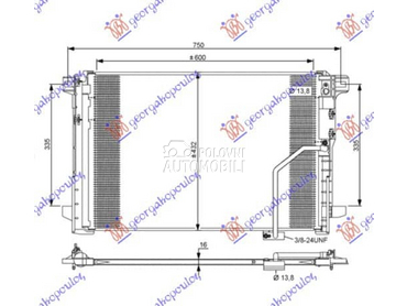 HLADNJAK KLIME... za Mercedes Benz C Klasa od 2011. do 2014. god.