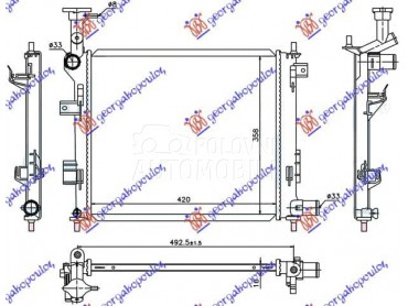 HLADNJAK MOTORA BENZIN... za Kia Picanto od 2011. do 2015. god.