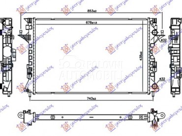 HLADNJAK MOTORA 1.9/2.0... za Renault Espace od 2003. do 2012. god.