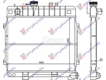 (NEMA) HLADNJAK MOTORA... za BMW Serija 5 od 1981. do 1988. god.