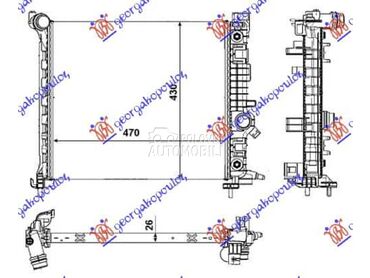 HLADNJAK MOTORA 1.7 CDTi... za Opel Meriva za 2014. god.