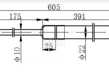 AMORTIZER GEPEK VRATA 675... za Lexus NX od 2014. do 2017. god.