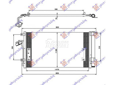 HLADNJAK KLIME... za Porsche Cayenne od 2003. do 2010. god.